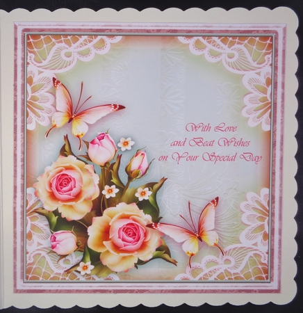 Golden Butterflies with Roses Mini Kit by Linda Short