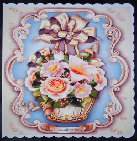Bumper Kit of Vintage Baskets with Flowers no 1 by Linda Short