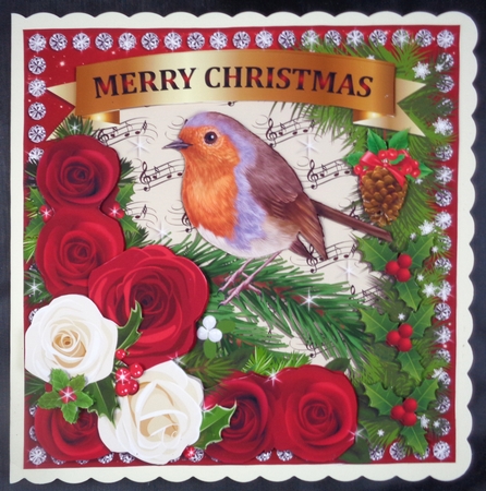 ROBIN & CHRISTMAS ROSES MINI KIT by Linda Short