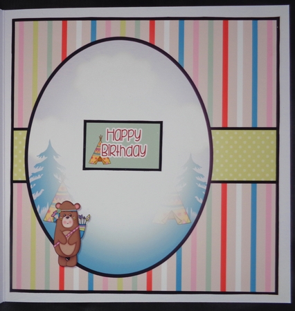 Little Bear Mini Kit. Tribal New Baby Card or Toddler Birthday with Ages 1 to 4 years by Linda Short