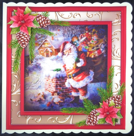 Santas Going Down The Chimney by Linda Short