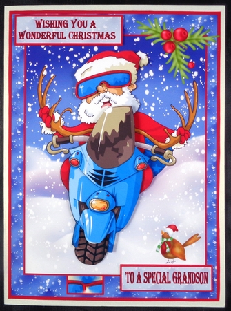 Biker Santa by Linda Short