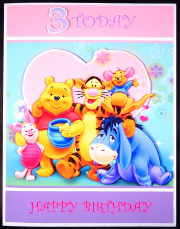 Winnie the Pooh and Friends A5 Quick Card by Linda Short