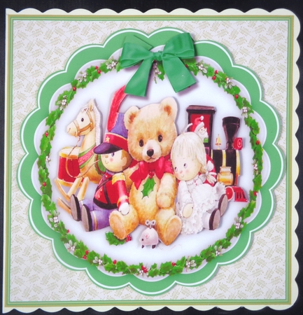 Ted and Friends (green ) by Linda Short