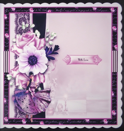 Beauty In Lilac Card Front Kit by Linda Short