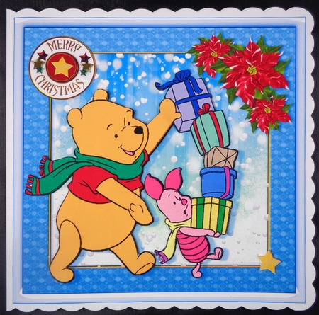 Christmas Day With Pooh Bumper 2  by Linda Short