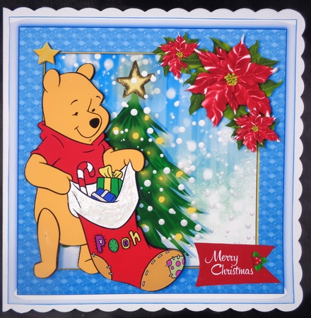 Christmas Day With Pooh Bumper 2  by Linda Short
