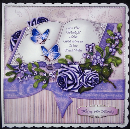 Vintage Book Roses & Butterflies by Linda Short