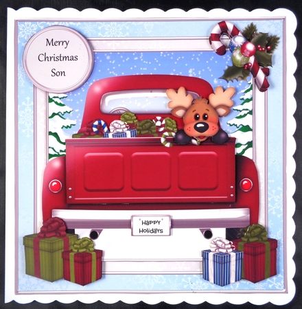 Santas Truck Christmas Mini Kit by Linda Short