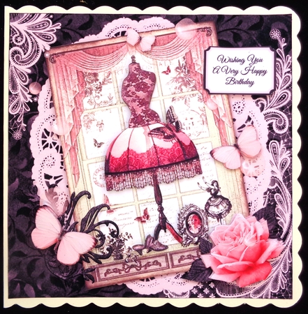 Pink and Black Butterfly Wishes 2 by Linda Short