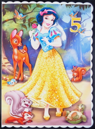 Snow White 3 A5 Quick Card by Linda Short