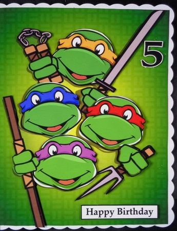 Teenage Mutant Ninja Turtles A5 Quick Card by Linda Short