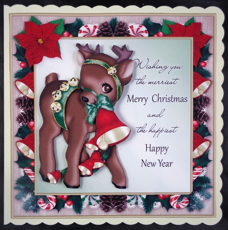 Reindeer with Bells Mini Kit by Linda Short