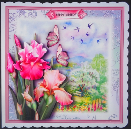 A Springtime View Card Front Kit by Linda Short