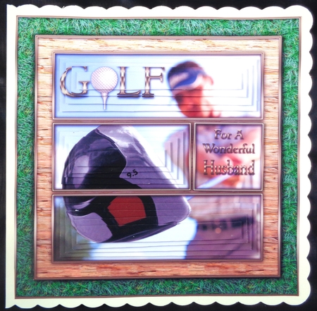 Golf 8x8 Pyramage 3 Page Mini Kit  by Linda Short