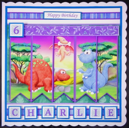 DINOSAURS 7.5 Alphabet and Age Quick Card Kit Create Any Name by Linda Short