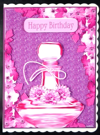 Perfume Bottle Pink by Linda Short
