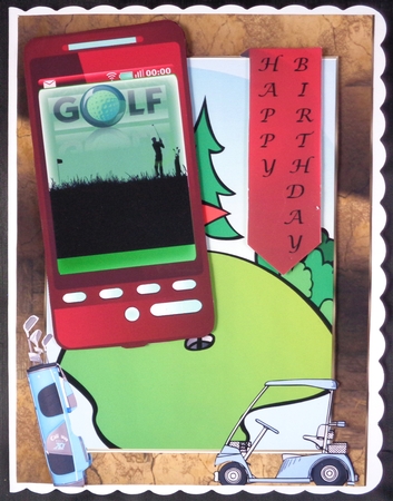 Golfing Phone by Linda Short
