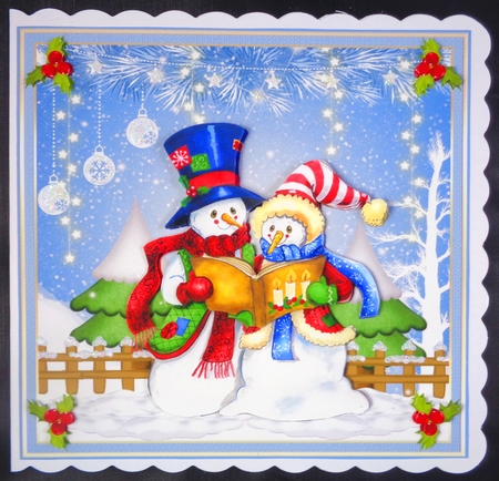 Sing a Christmas Carol Topper  by Linda Short