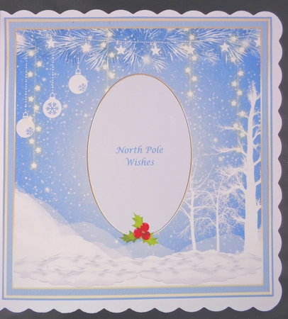 Winter Wonderland Insert 6 approx:7x7ins by Linda Short