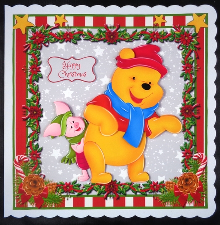 Happy Christmas Pooh & The Gang Style by Linda Short