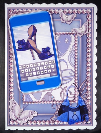 Shoes Phone Blue by Linda Short