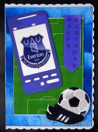 Football Phone Card for Everton Fan by Linda Short