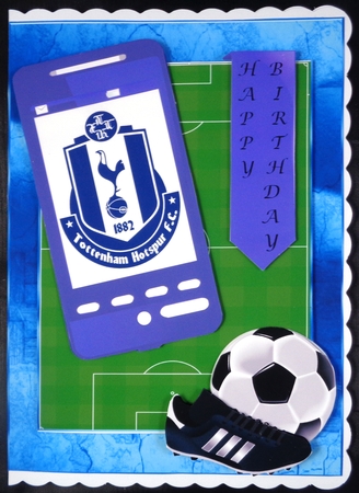 Football Phone Card for Spurs Fan by Linda Short