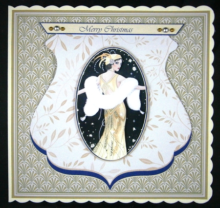 Art Deco Fan Christmas Paper Pack by Linda Short