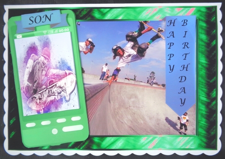 Skateboarding Phone by Linda Short