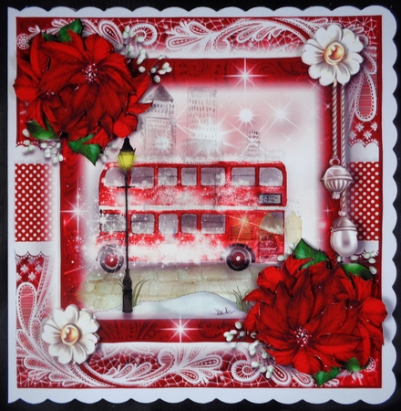 Christmas From London Card Front Kit by Linda Short