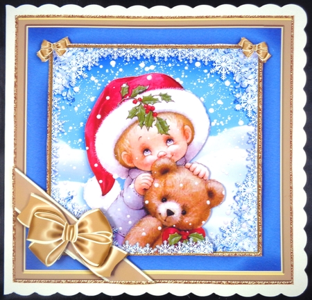 Winter Playground Teddy Bears Bumper 3 by Linda Short