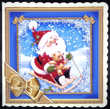 Winter Playground Teddy Bears Bumper 3 by Linda Short