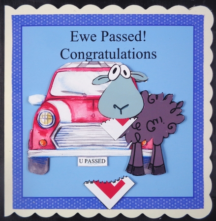 Ewe Passed Male and Female Cards by Linda Short