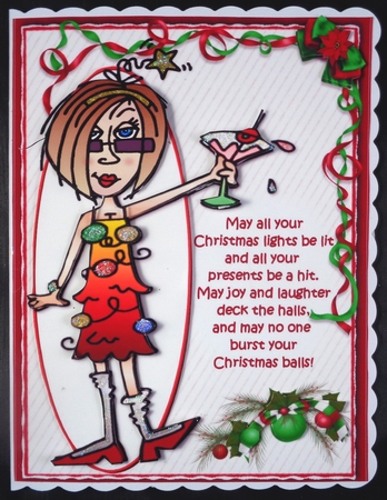 J.J May your Christmas be a hit quick card  by Linda Short