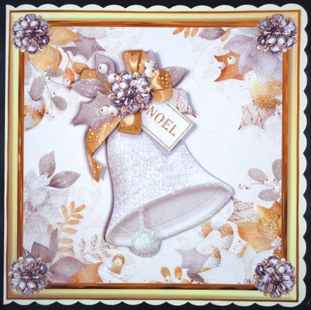 8x8 Glorious Noel Bell Topper by Linda Short
