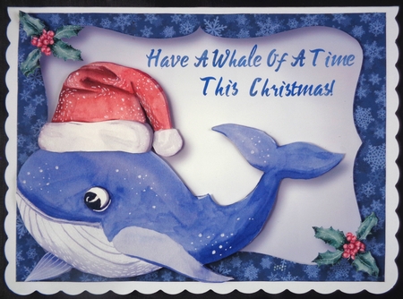 Have A Whale Of A Time This Christmas A5 by Linda Short