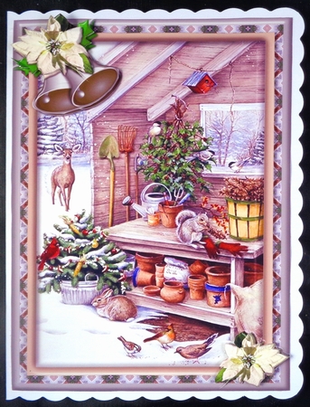 JJ THE CHRISTMAS POTTING SHED A5 by Linda Short