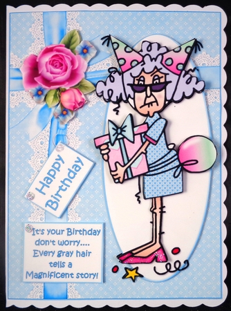 Stella and her gray hair  by Linda Short