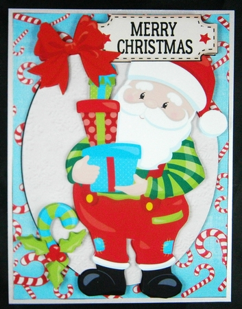 Bright Santa Card Fronts 1 by Linda Short