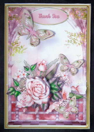 Antique Roses - 5in x 7in Card Mini Kit by Linda Short