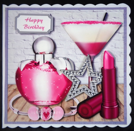 Pink and purple milestone birthday by Linda Short