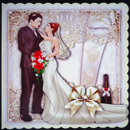 Wedding Anniversary Couple Card Mini Kit by Linda Short