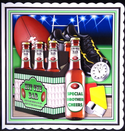 6 PACKS BEER & SPORTS BUMPER KIT by Linda Short