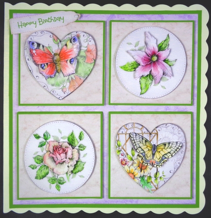 Butterfly and flowers by Linda Short