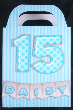 Make your own Celebrations Birthday Cards Kit 1344 blue by Linda Short