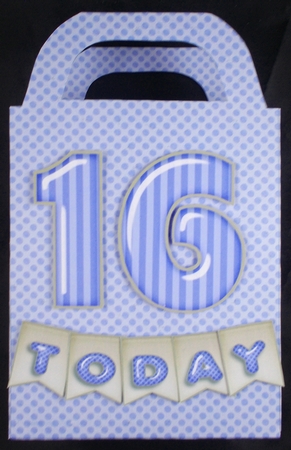 Make your own Celebrations Birthday Cards Kit 1344 purple by Linda Short
