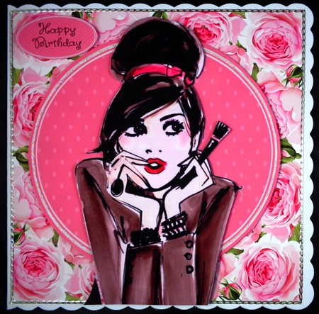Make Up Girl 8x8 by Linda Short