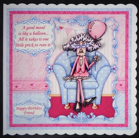 STELLA THOUGHTS ON AGE & MORNINGS 7.5 Decoupage & Inserts Bumper Kit by Linda Short