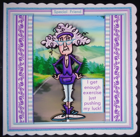 STELLA THOUGHTS ON AGE & MORNINGS 7.5 Decoupage & Inserts Bumper Kit by Linda Short
